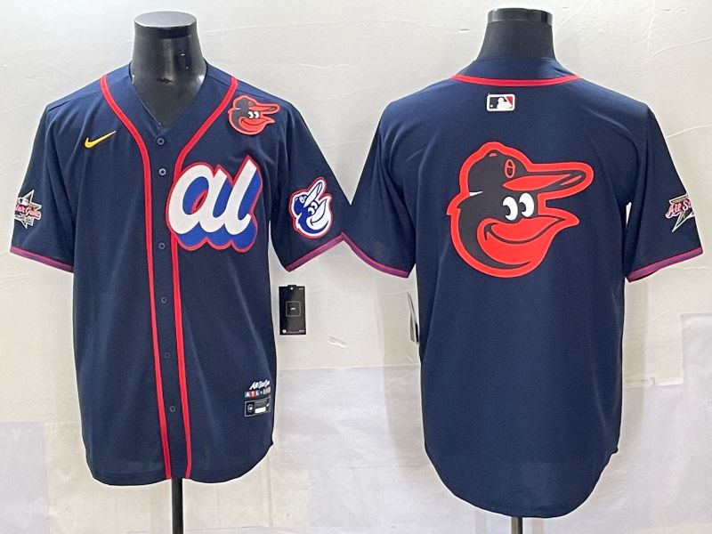 Men 2025 Baltimore Orioles Blank Drak Blue All star Nike MLB Jersey style 06